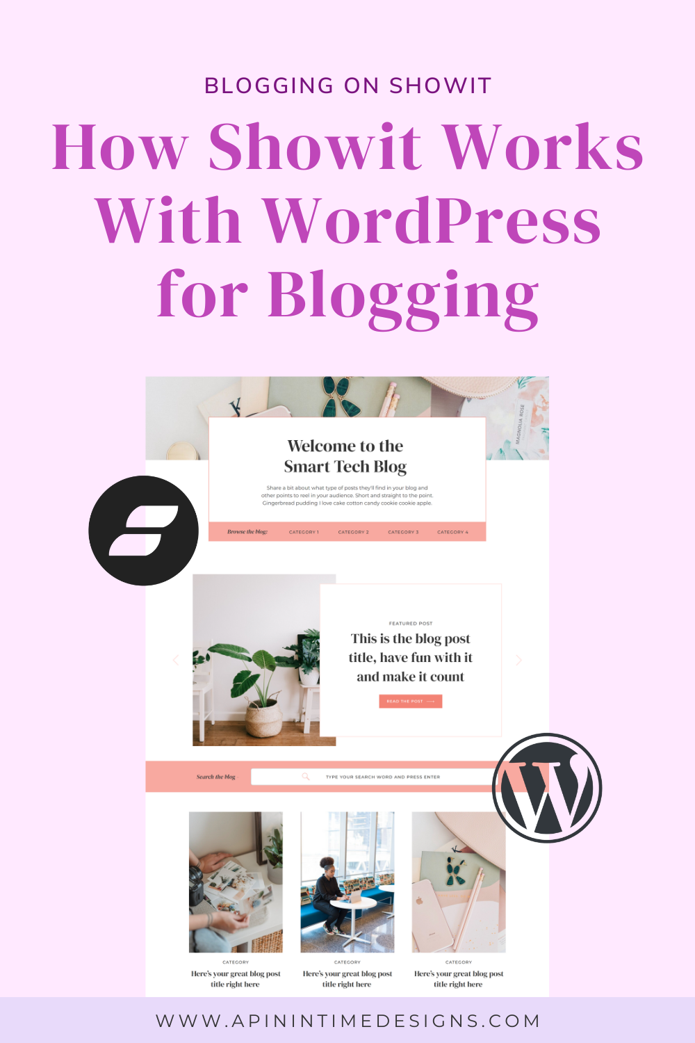 pin image for how blogging works on Showit blog post.