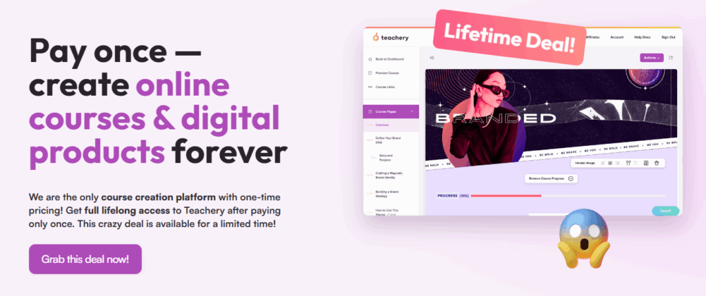 promo banner for Teachery offer